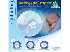 Infantino Noční lampička s projekcí modrá - rozbaleno