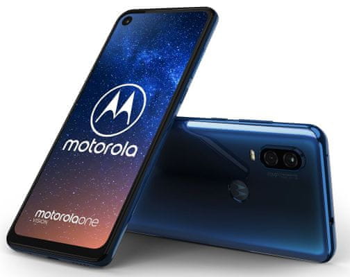 Motorola Moto One Vision, bezrámečkový displej, velký, 21:9, vysoké rozlišení