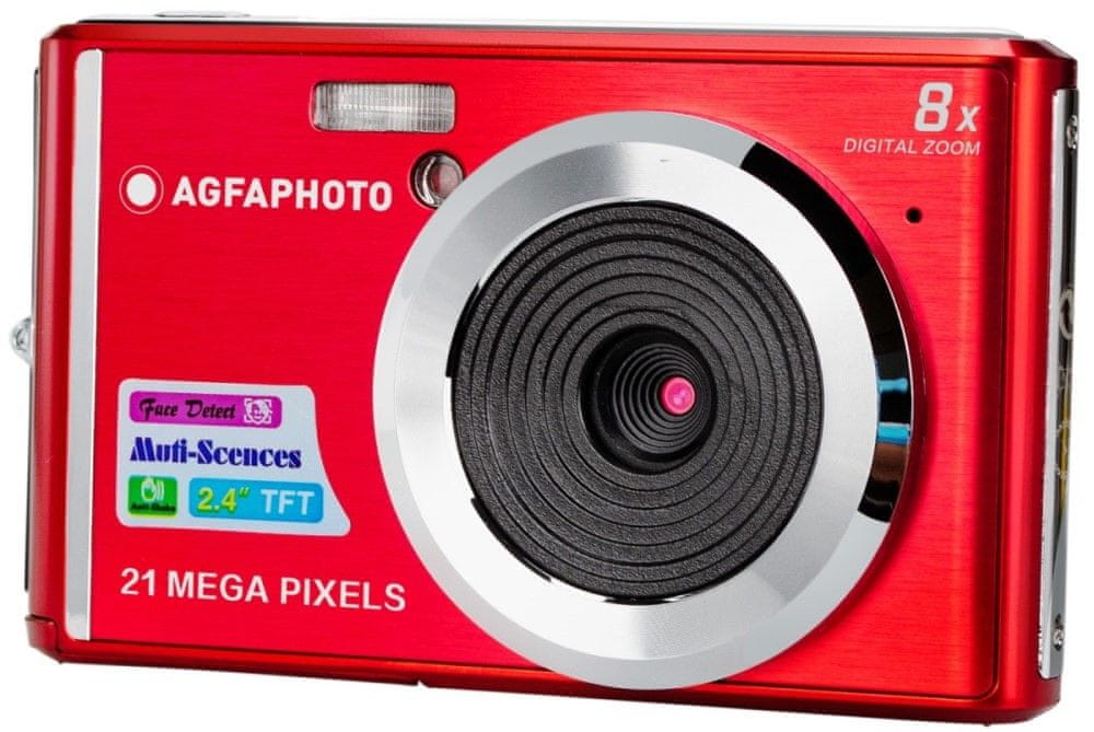 Levně Agfaphoto Compact DC 5200, červená