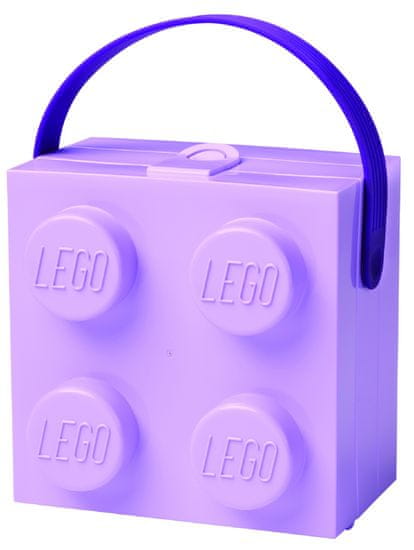 LEGO Box s rukojetí fialová