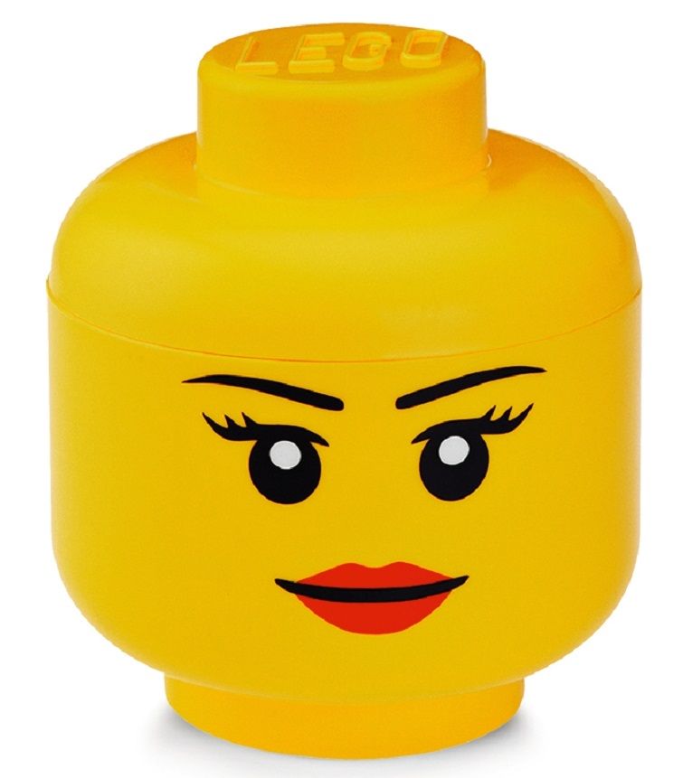 Levně LEGO Úložná hlava (velikost S) - dívka