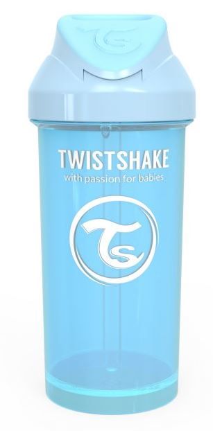 Twistshake Láhev s brčkem 360 ml 12+m Pastelově modrá - rozbaleno