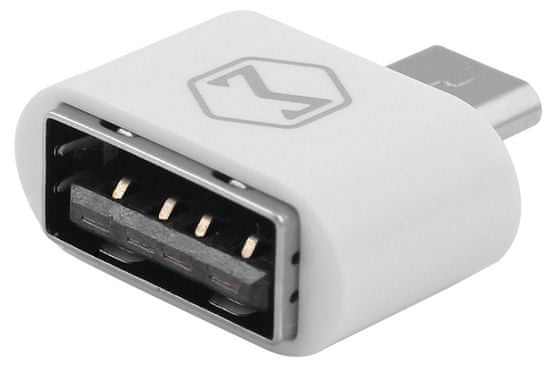 Mcdodo Redukce z USB 2.0 A/F na microUSB (18x18x9 mm), bílá, OT-0971
