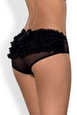 Obsessive Dámské kalhotky Frillita panties + Ponožky Gatta Calzino Strech, černá, S/M