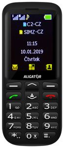Aligator A700 Senior, mobil pro důchodce, velká tlačítka, čitelné písmo, velký displej, SOS tlačítko, SOS Locator.