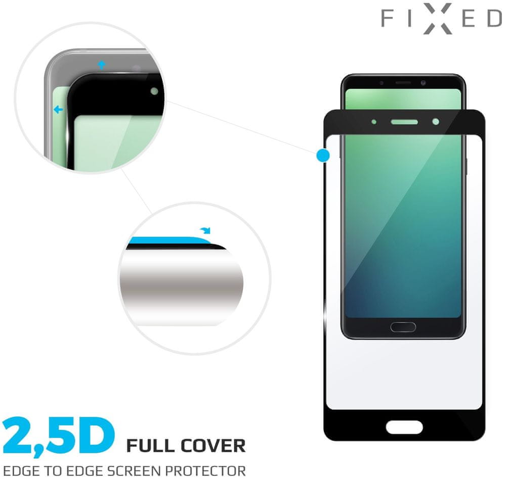 FIXED Ochranné tvrzené sklo Full-Cover pro Samsung Galaxy A40 FIXGFA-400-BK, černé