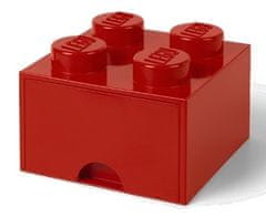 LEGO Úložný box 4 s šuplíkem červená