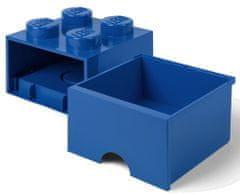 LEGO Úložný box 4 s šuplíkem modrá