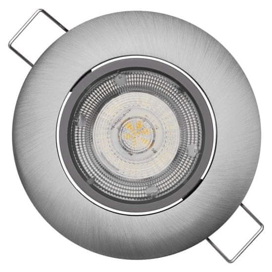 Emos LED bodové svítidlo Exclusive stříbrné, teplá bílá (8 W)