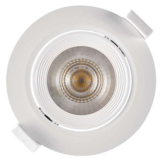 Emos LED bodové svítidlo bílé, kruh, neutrální bílá (7 W)