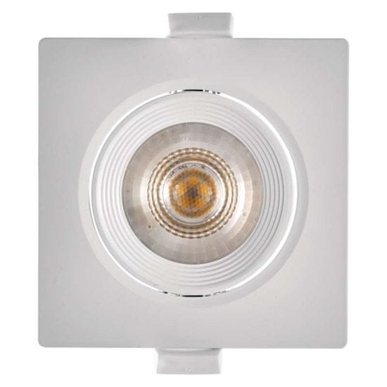 Emos LED bodové svítidlo bílé, čtverec, teplá bílá (7 W)