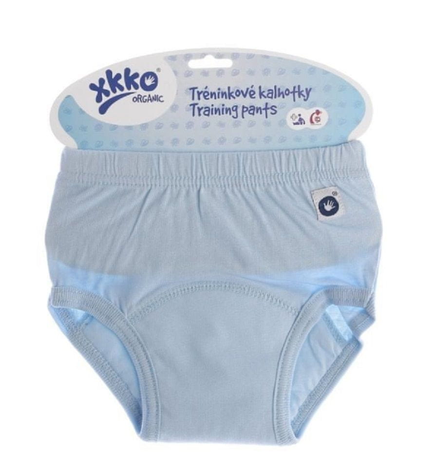 Levně XKKO Tréninkové kalhotky Organic - Baby blue M