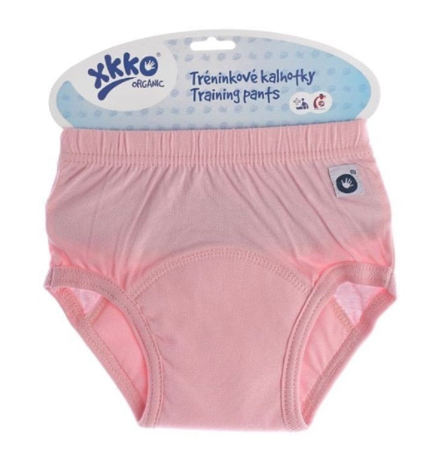 Levně XKKO Tréninkové kalhotky Organic - Baby pink S