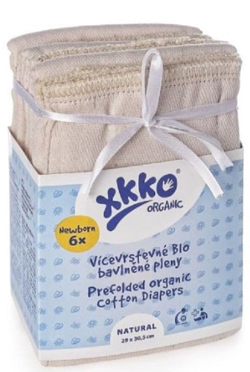 Levně XKKO Vícevrstvé plenky Organic (4/8/4) - Newborn Natural