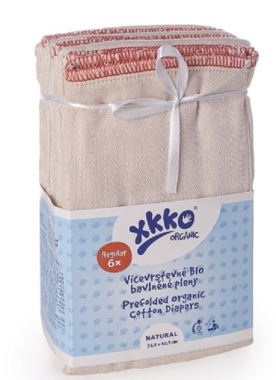 Levně XKKO Vícevrstvé plenky Organic (4/8/4) - Regular Natural