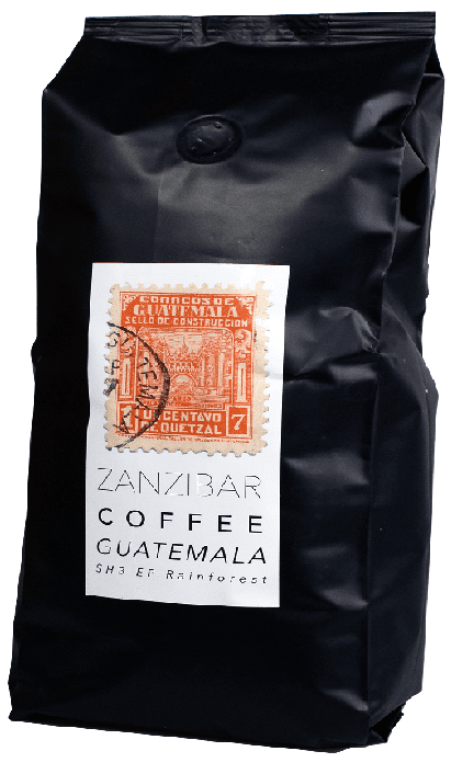 Levně ZANZIBAR COFFEE Guatemala SHB EP Rainforest 100% arabica 750 g