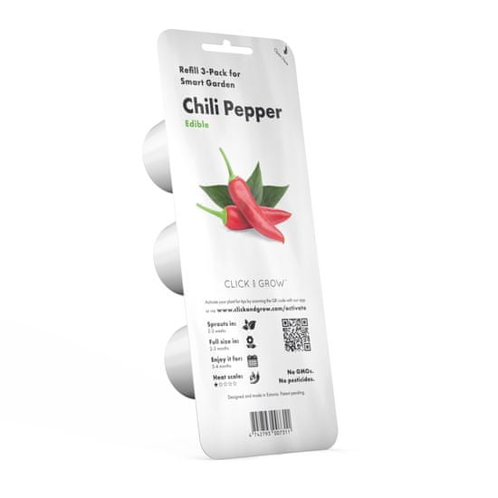 Click and Grow náplň pro smart květináče a farmy - Chili papričky, 3ks v balení