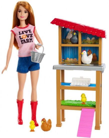 Mattel Barbie Farmářka Povolání herní set s panenkou