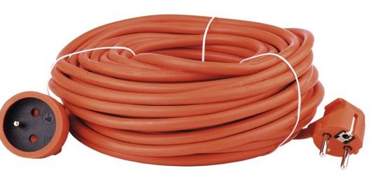 Emos Prodlužovací kabel – spojka, 20m, 3× 1,5 mm, oranžový