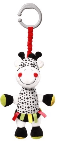 BabyOno Závěsná plyšová hračka s vibrací Žirafa Adelle