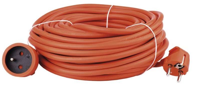 Levně Emos Prodlužovací kabel – spojka 30 m, oranžový