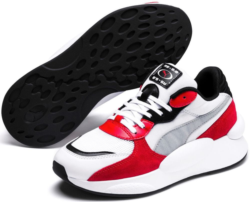 Puma RS 9.8 Space Jr White-High Risk Red 37
