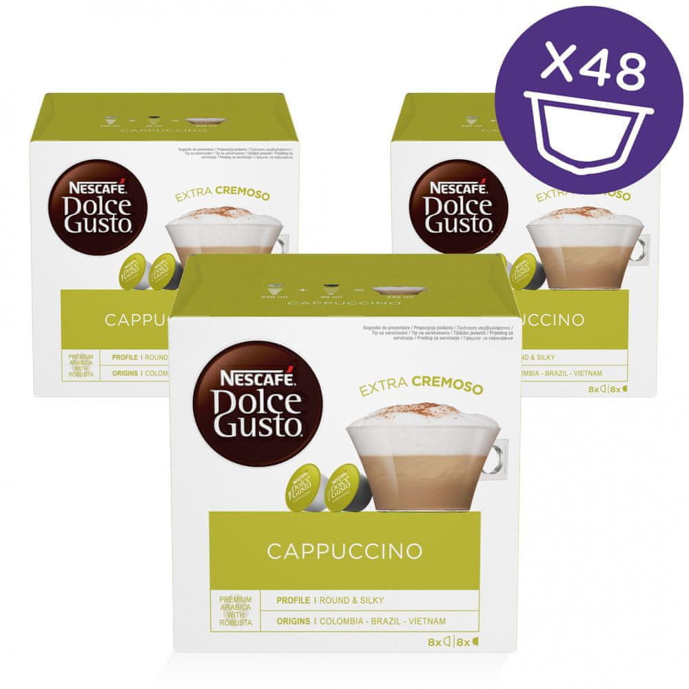 Levně NESCAFÉ Dolce Gusto® kávové kapsle Cappuccino 3 x 16 ks