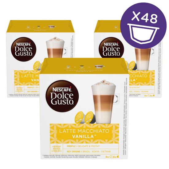 NESCAFÉ Dolce Gusto® kávové kapsle Latte Macchiato Vanilla 3balení