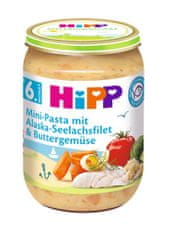 HiPP Těstoviny s aljašskou treskou v máslové zelenině 6 x 190g