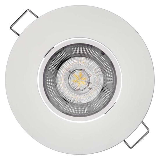 Emos LED bodové svítidlo Exclusive bílé, 8W teplá bílá