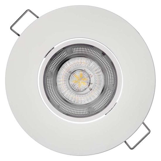 Emos LED bodové svítidlo Exclusive stříbrné, 5W teplá bílá