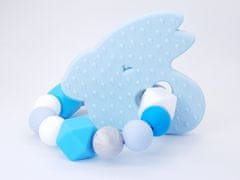 KidPro Silikonové kousátko: Zajíček modrý