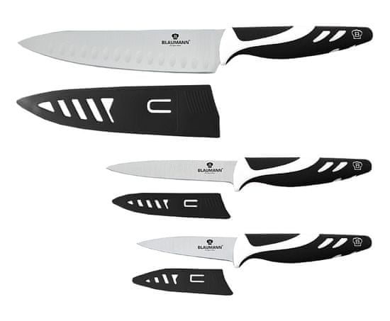 Blaumann Sada nožů BL-5026 s nepřilnavým povrchem 3 ks černá