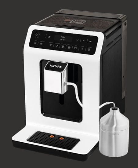 Krups automatický kávovar EA890110 Evidence bílá