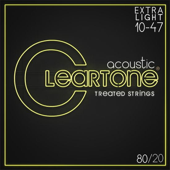 Cleartone 80/20 Bronze 10-47 Extra Light Kovové struny pro akustickou kytaru
