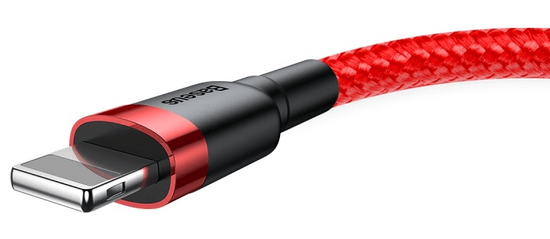 BASEUS Cafule datový kabel Lightning, 2 m, červená CALKLF-C09