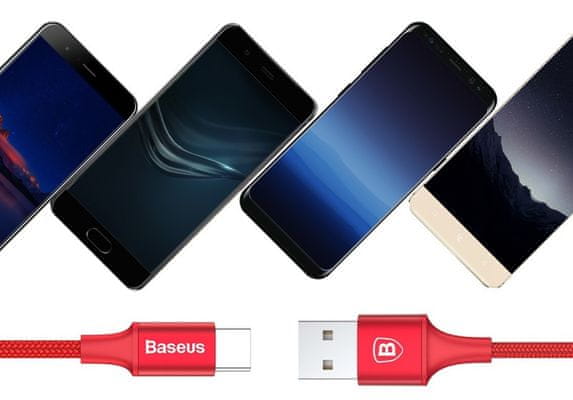 Nabíjecí a datový kabel Baseus Rapid, USB-C, LED podsvícení
