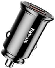 BASEUS Circular nabíječka do auta s 2× USB CCALL-YD01, černá