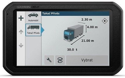 GPS navigace Garmin Dezl 780T-D Lifetime Europe45, mapa Evropy s aktualizacemi, pro náklaďáky a autobusy, upozornění na radary
