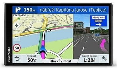 Automobilová GPS navigace Garmin DriveSmart 61T-D Lifetime Europe20, mapa 20 zemí Evropy, doživotní aktualizace, digitální příjem dopravních informací