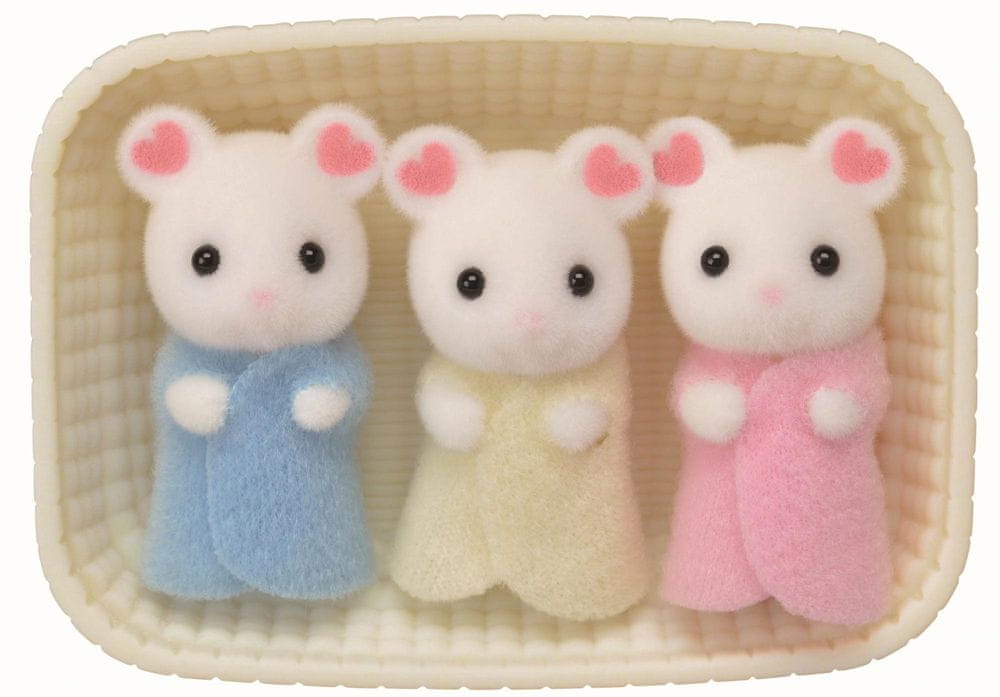 Levně Sylvanian Families Baby Marshmallow myšky trojčata