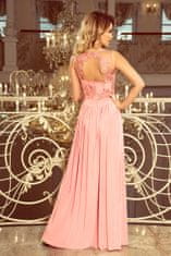Numoco Dámské společenské šaty Lea pastelová růžová M
