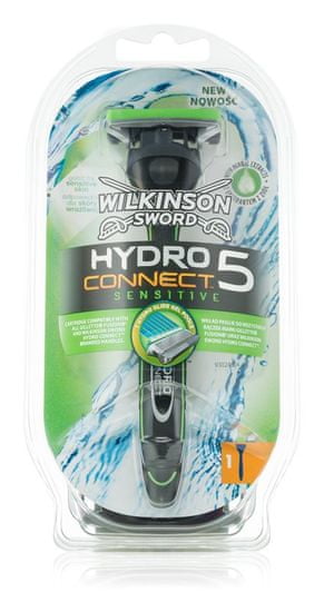Wilkinson Sword HYDRO Connect 5 Sensitive holící strojek + 1 hlavice