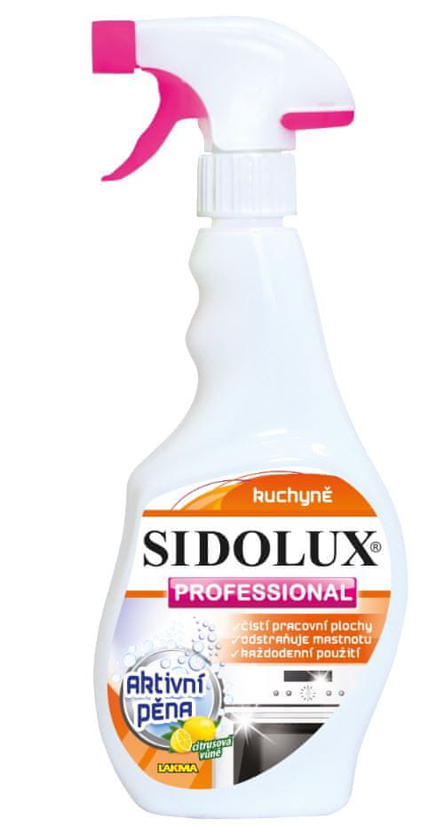 Sidolux PROFESSIONAL čistič kuchyně s aktivní pěnou 500 ml