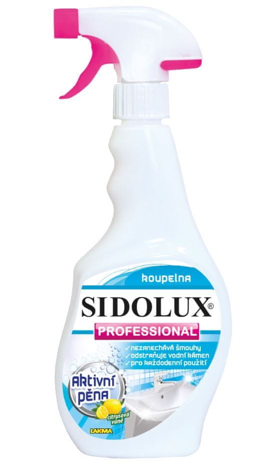 Levně Sidolux PROFESSIONAL čistič koupelny s aktivní pěnou 500 ml