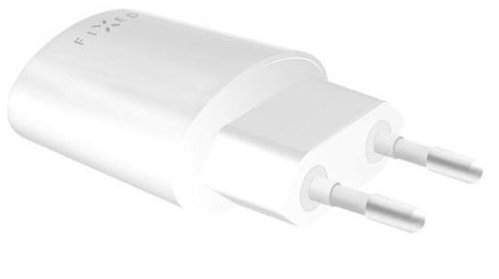 FIXED Síťová nabíječka s USB výstupem, 2,4 A, bílá, FIXC-U-WH