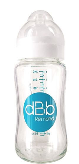 DBB Remond Dětská skleněná lahvička 240 ml se širokým hrdlem
