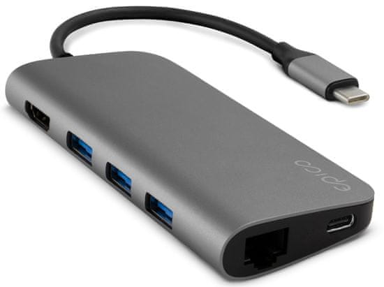 EPICO USB Type-C Hub Multi-Port 4k HDMI & Ethernet - space grey/black 9915111900010