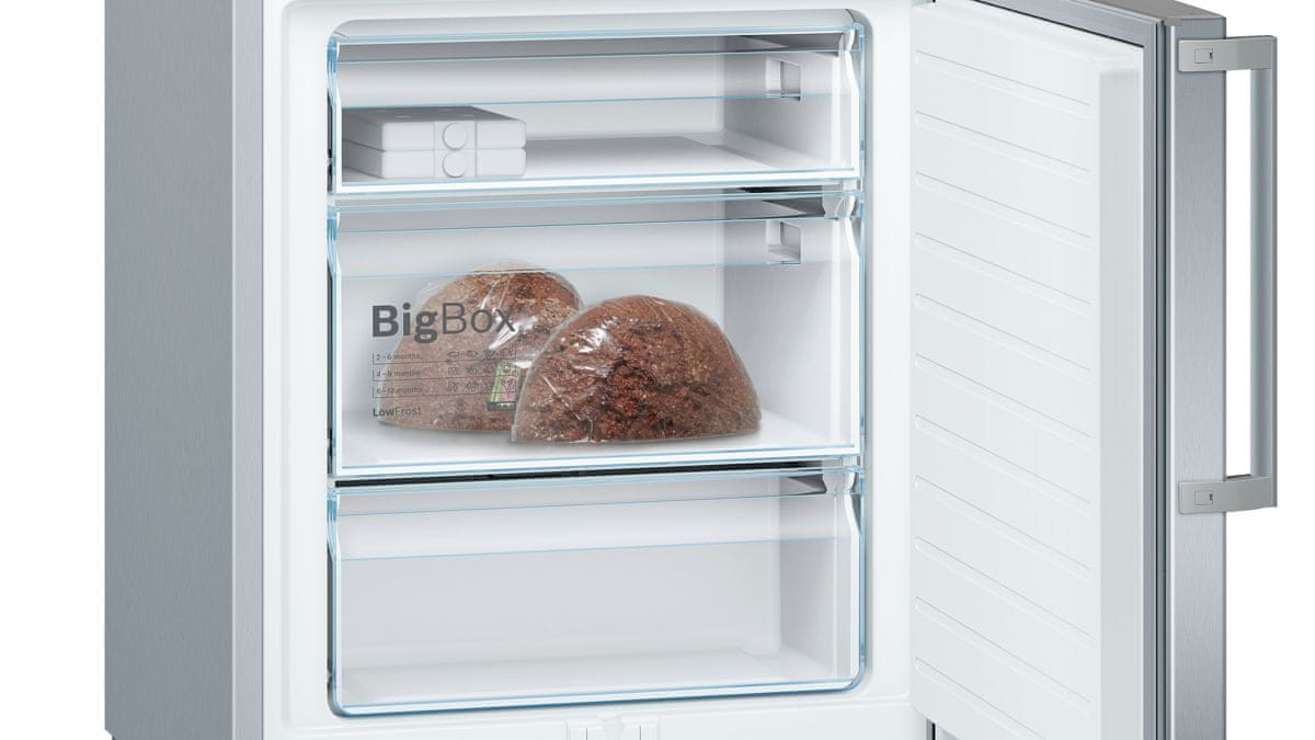 Volně stojící chladnička Bosch KGE49KL4P BigBox