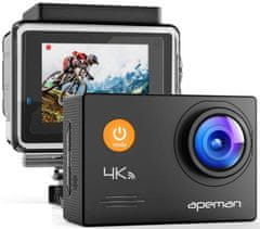 Apeman Odolná digitální kamera A79, 4K Ultra HD, vodotěsné pouzdro do 40 m